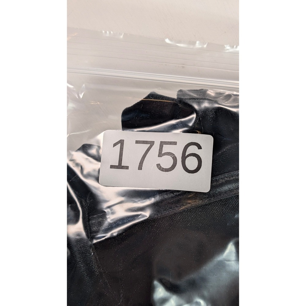 Zara Black Velvet Midi Dress Cutout Bust Side Ruched Bodycon Womens Size XS - Picture 11 of 11